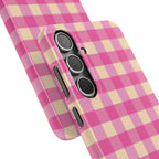 Pink Gingham Phone Case