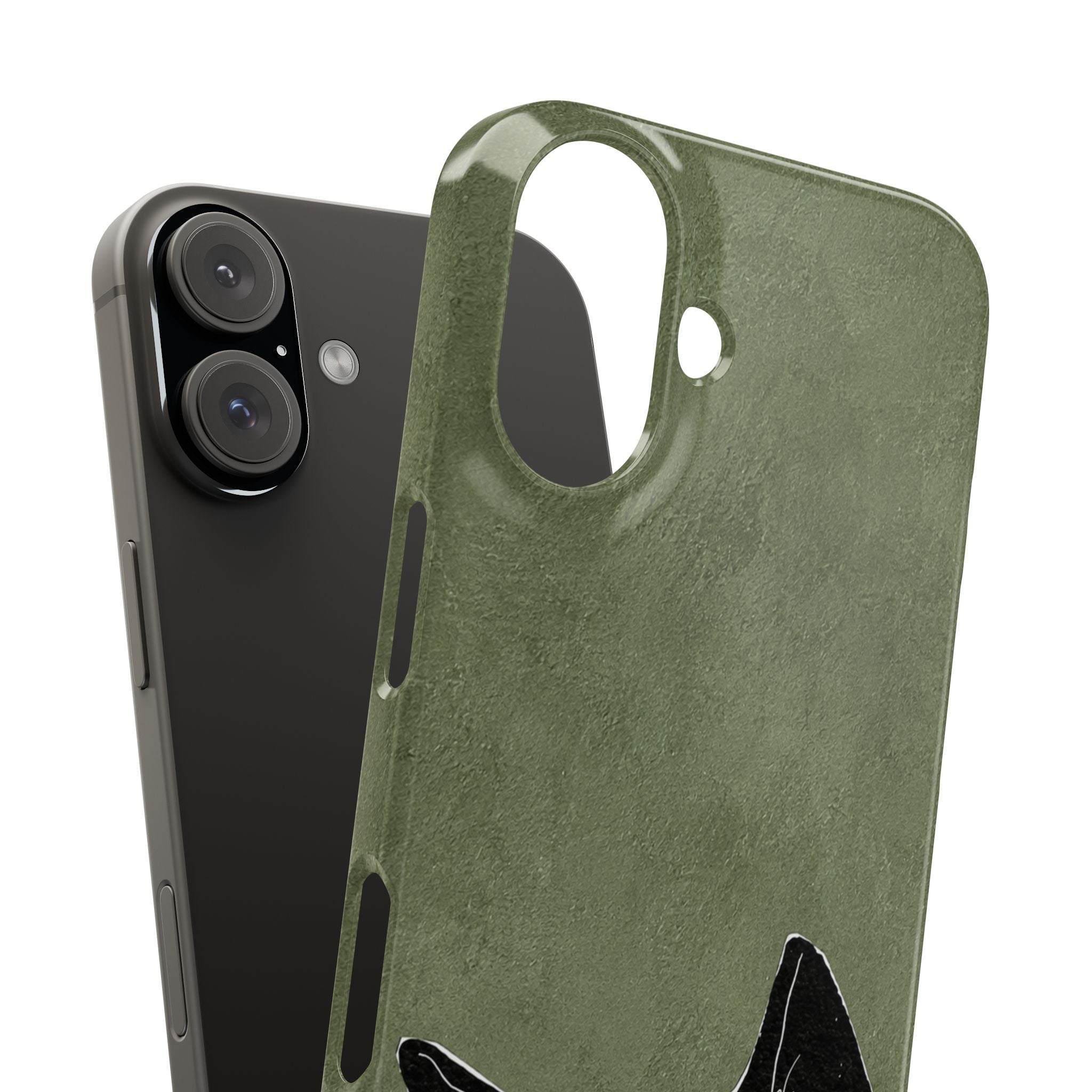 Grumpy Black Cat Phone Case
