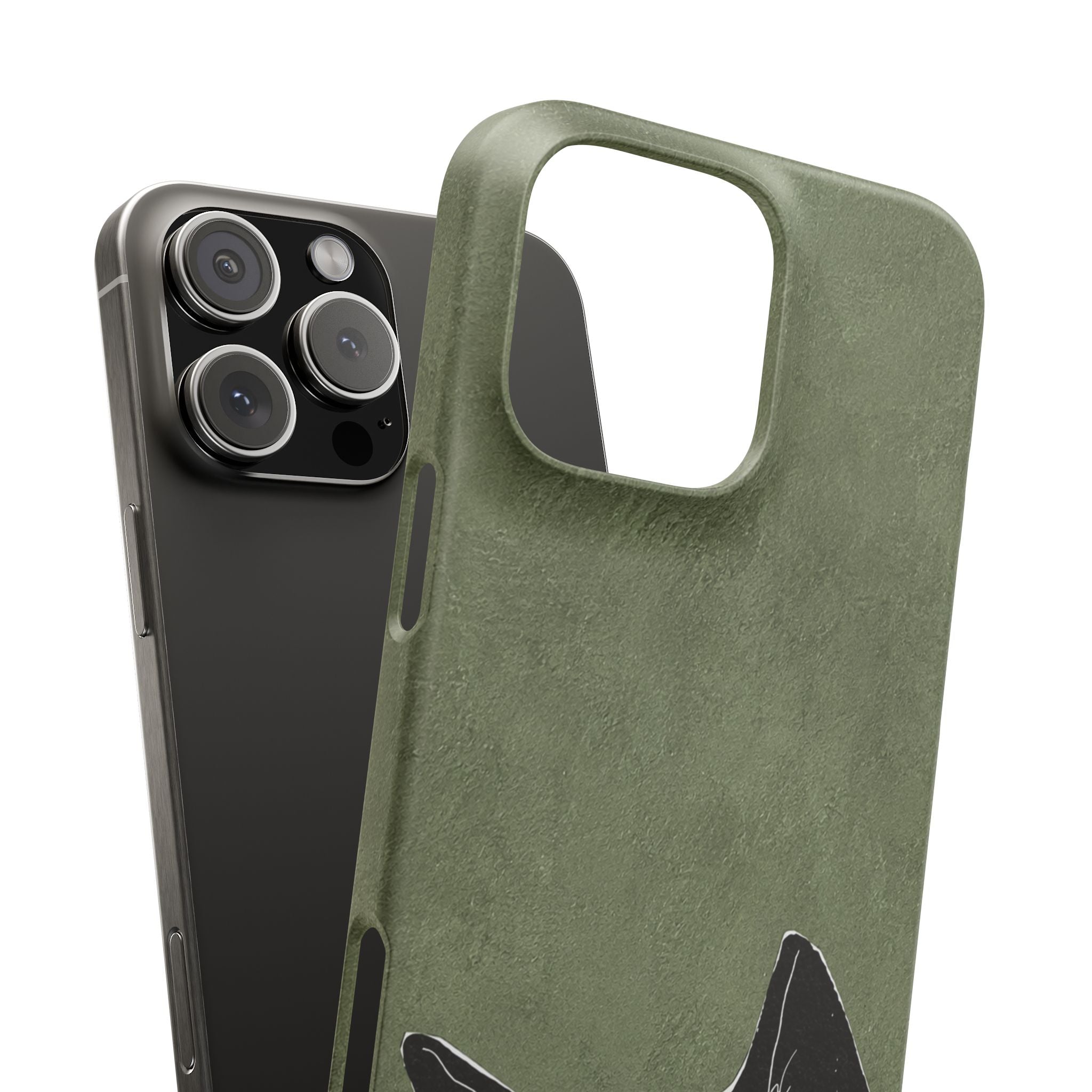Grumpy Black Cat Phone Case