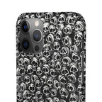 Black and White Skull Pattern Phone Case