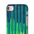 Liquid Emerald – Abstract Drip Phone Case