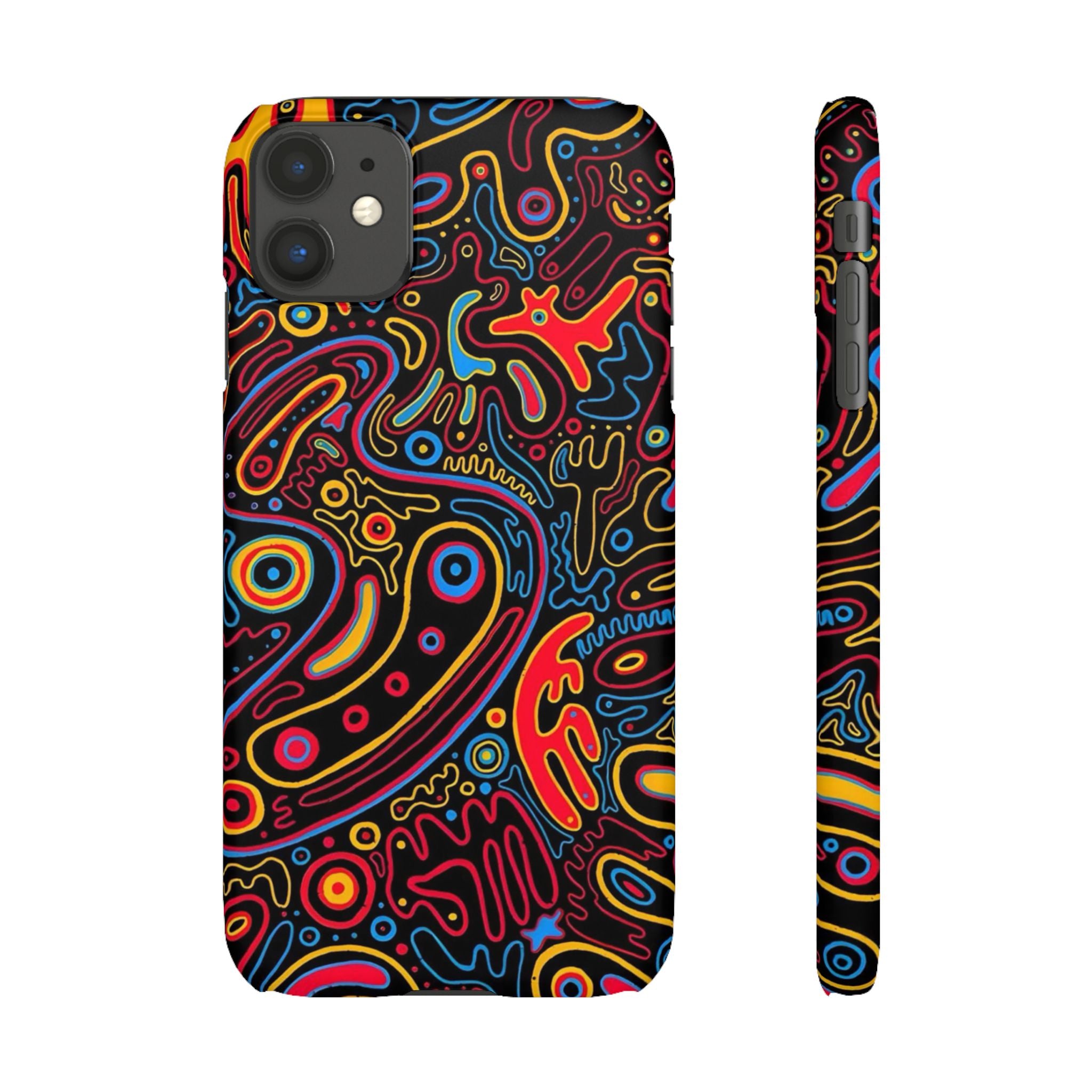 Neon Maze Phone Case
