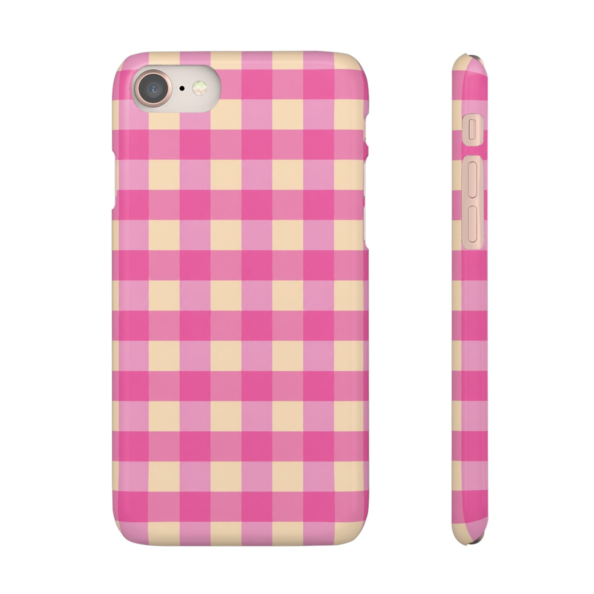Pink Gingham Phone Case