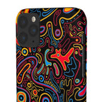 Neon Maze Phone Case