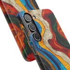Abstract Topographic Waves Phone Case