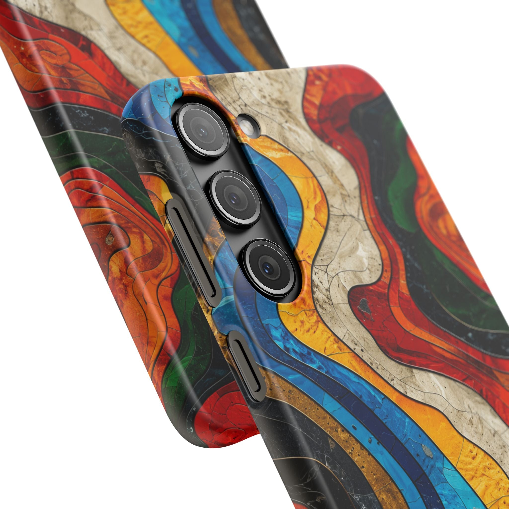 Abstract Topographic Waves Phone Case