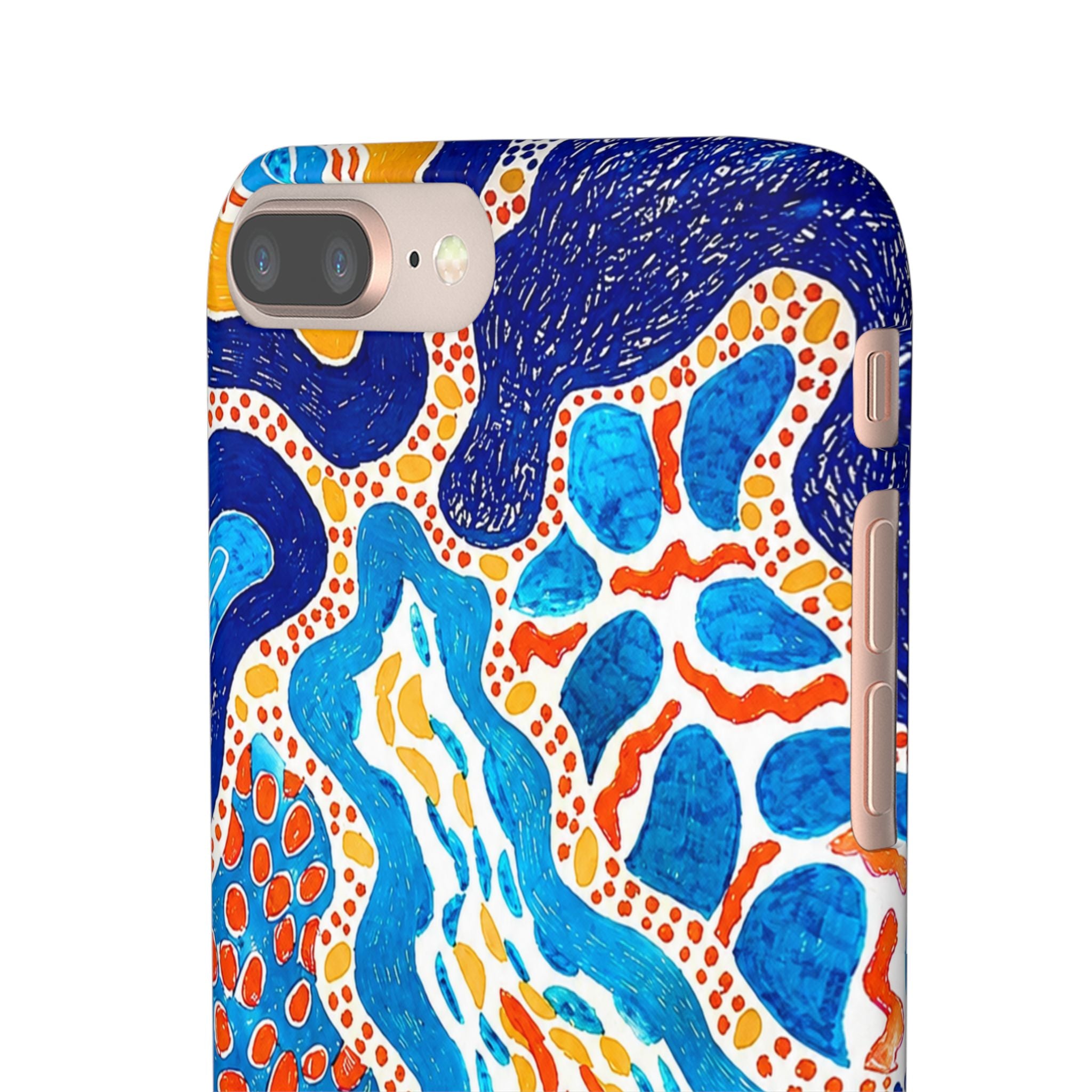 Abstract Blue Pattern Phone Case