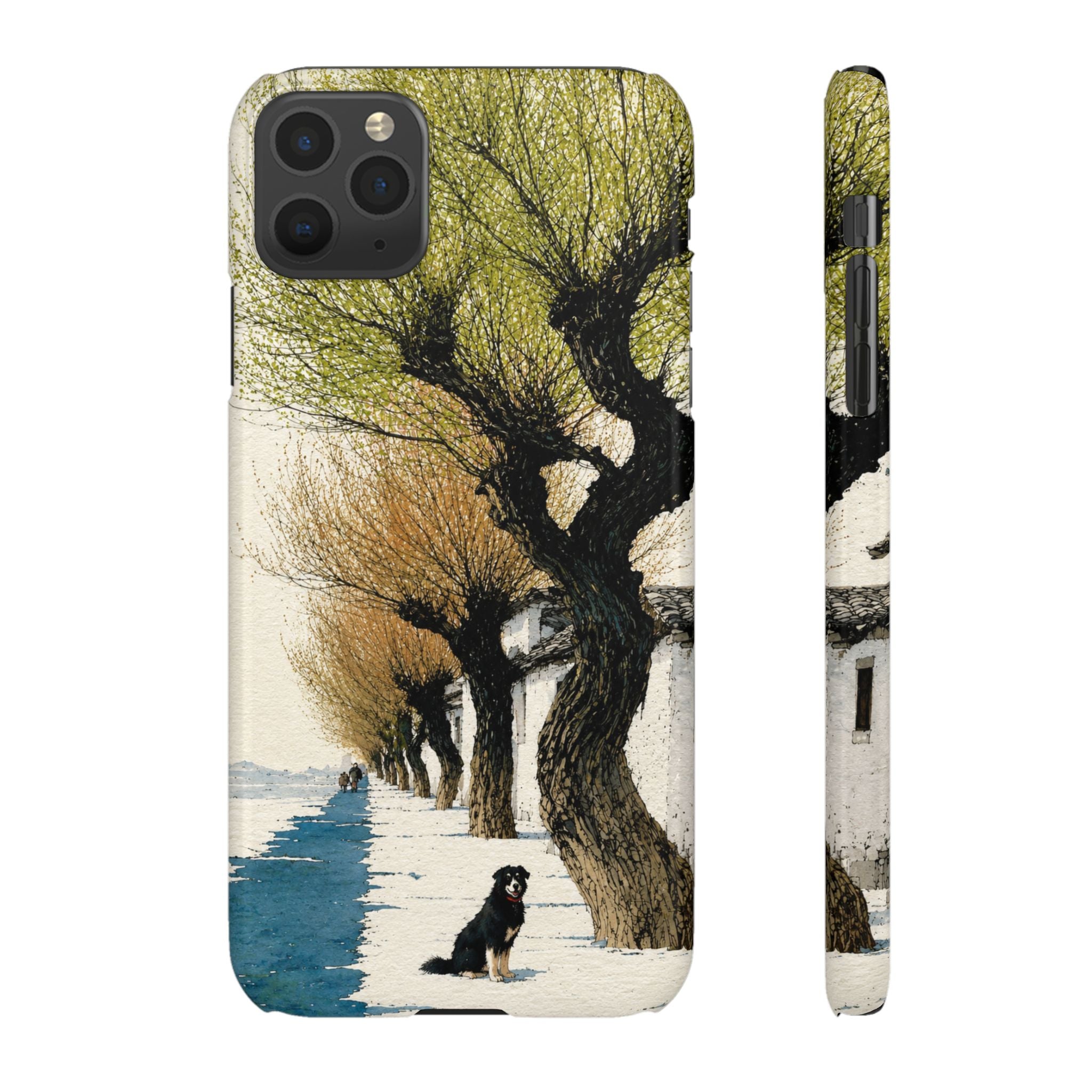 Serene Willow Landscape Phone Case