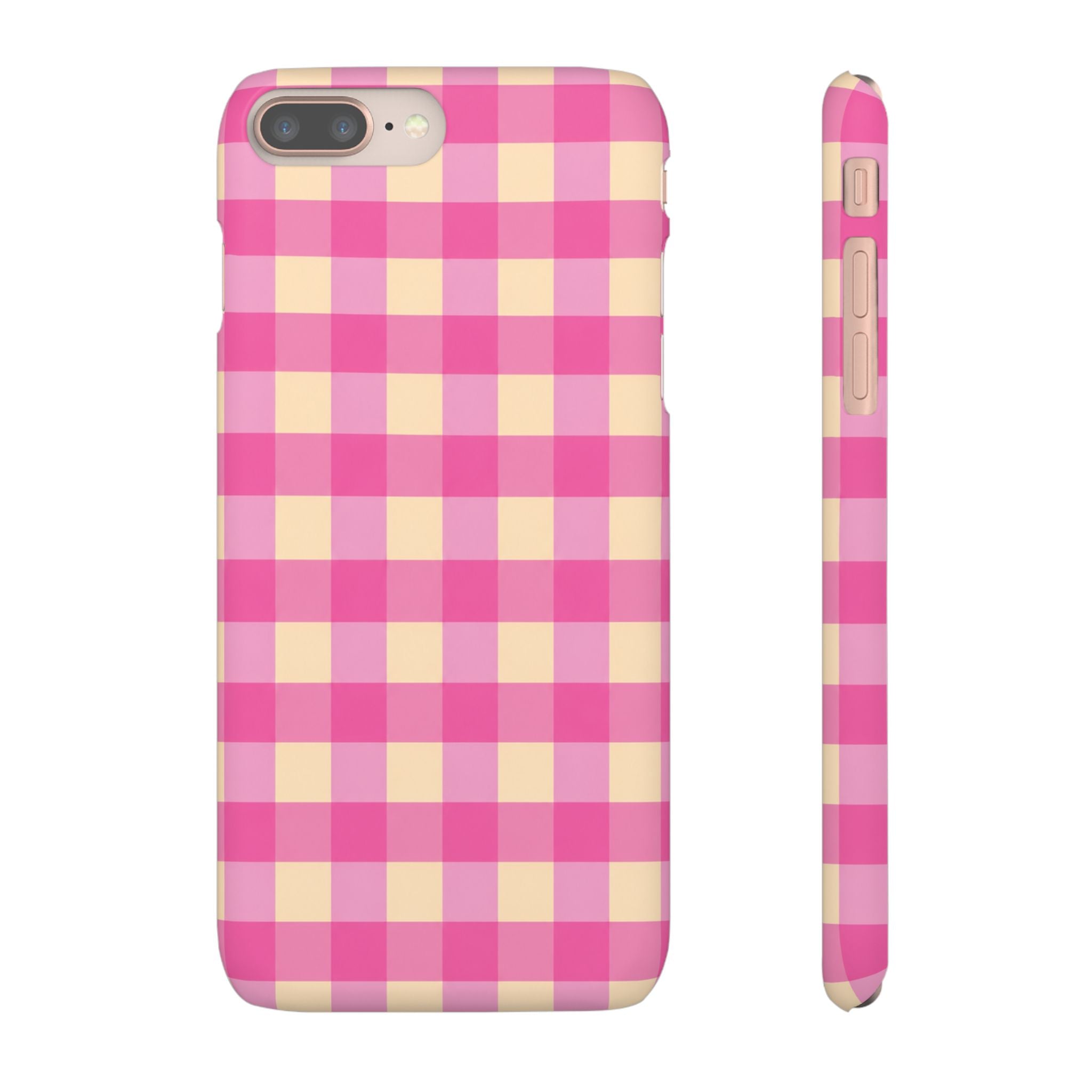Pink Gingham Phone Case