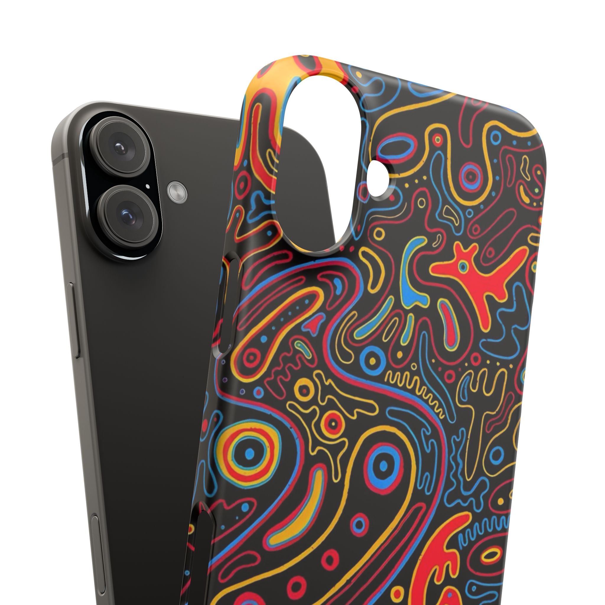 Neon Maze Phone Case