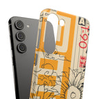 Retro Cassette Floral Phone Case