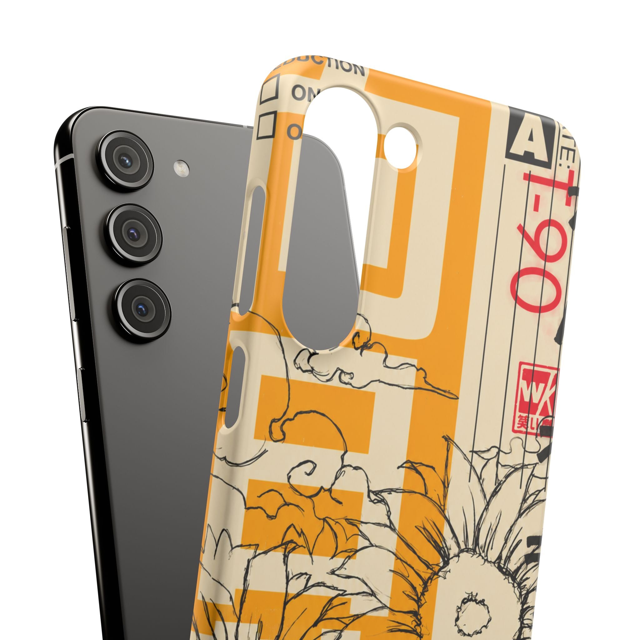 Retro Cassette Floral Phone Case