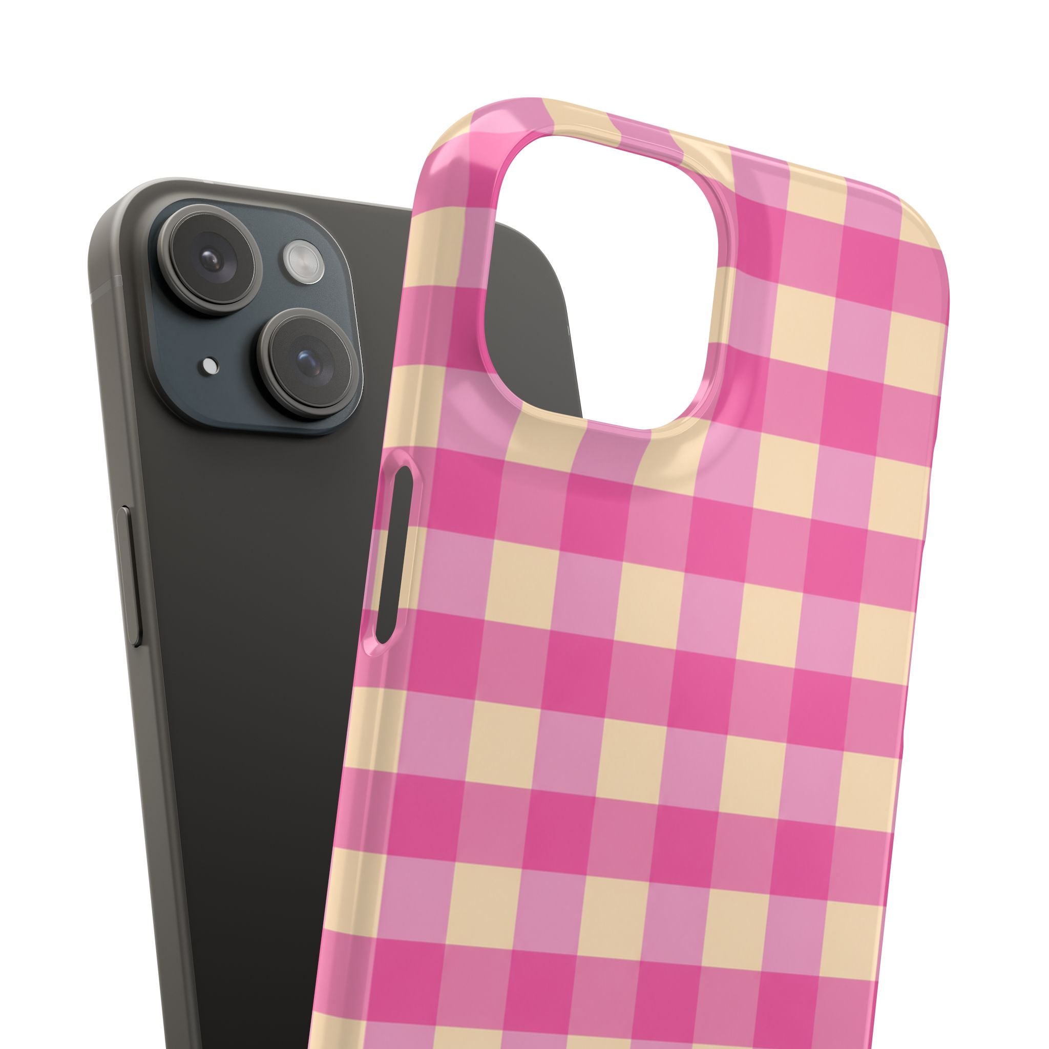 Pink Gingham Phone Case