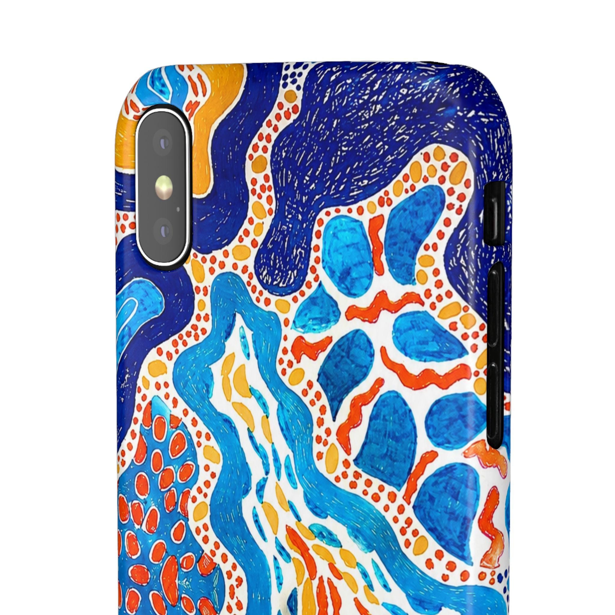 Abstract Blue Pattern Phone Case