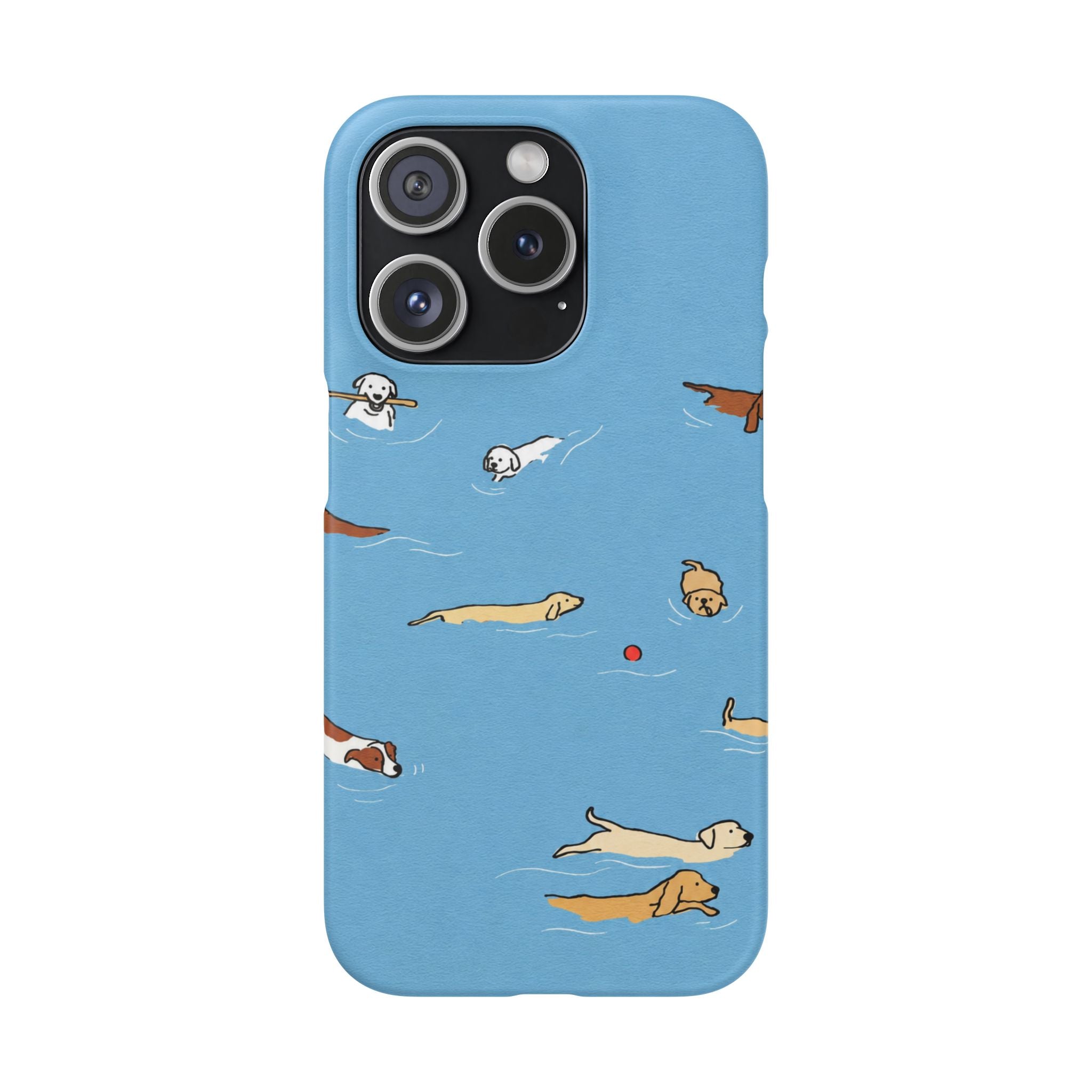 Swimming Dogs Phone Case