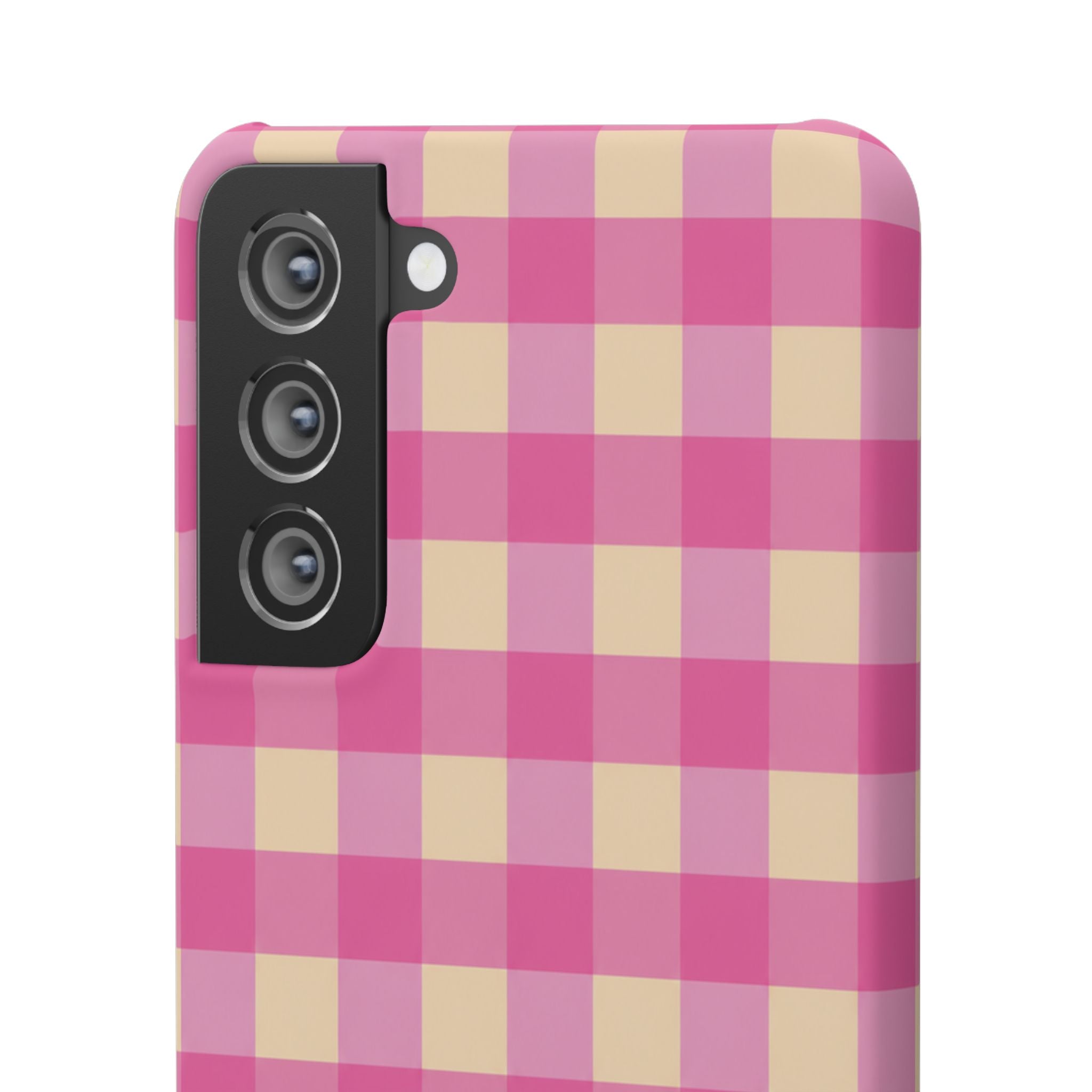 Pink Gingham Phone Case