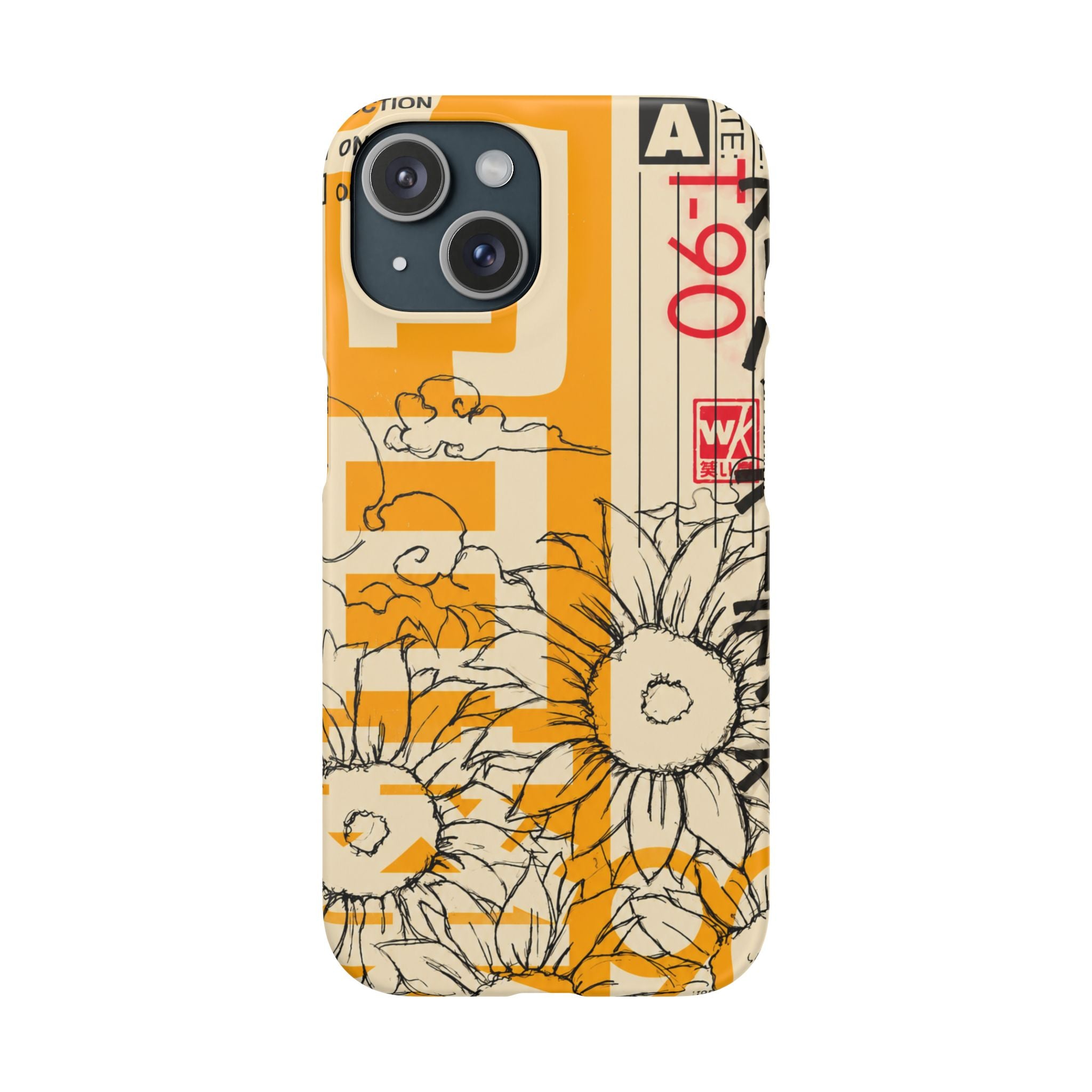 Retro Cassette Floral Phone Case