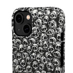 Black and White Skull Pattern Phone Case