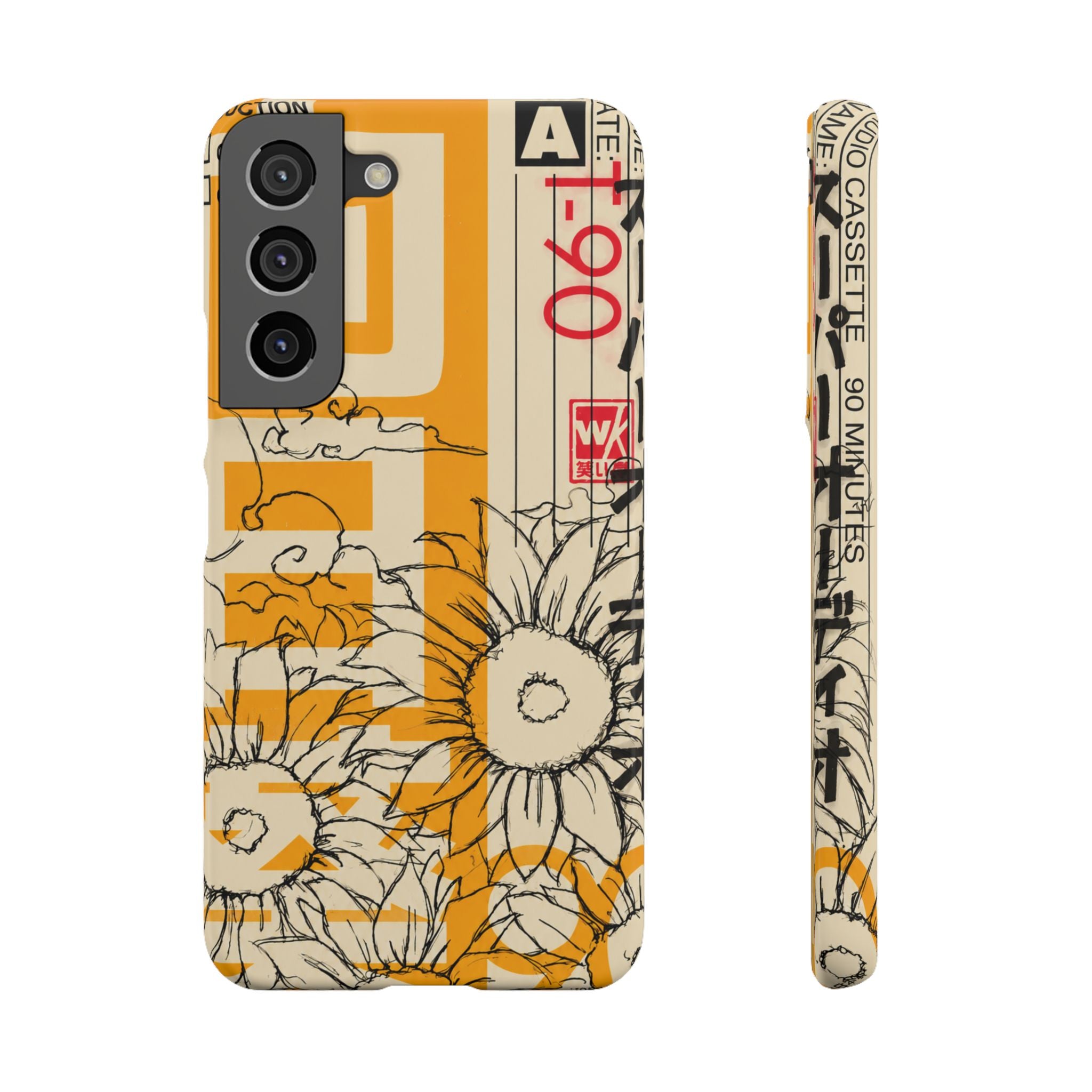 Retro Cassette Floral Phone Case
