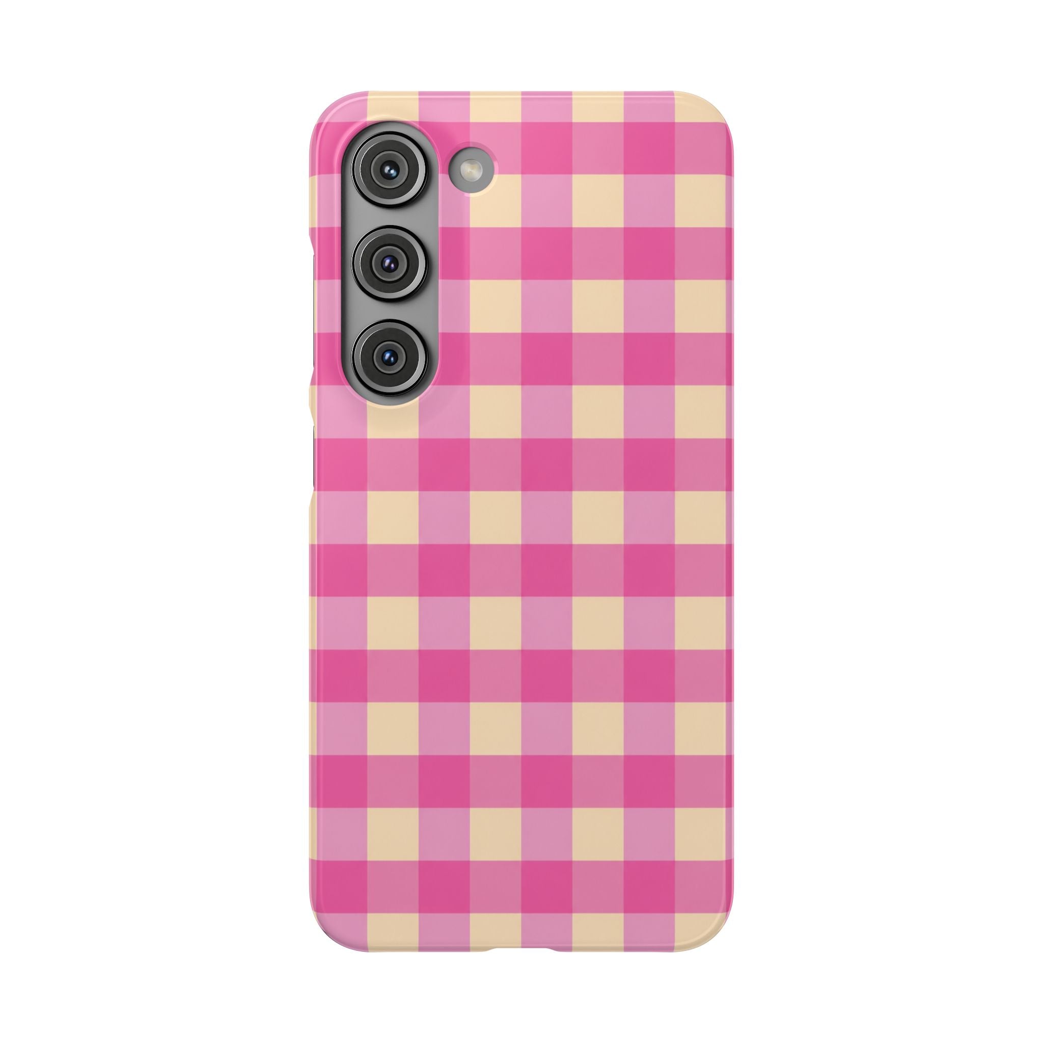 Pink Gingham Phone Case