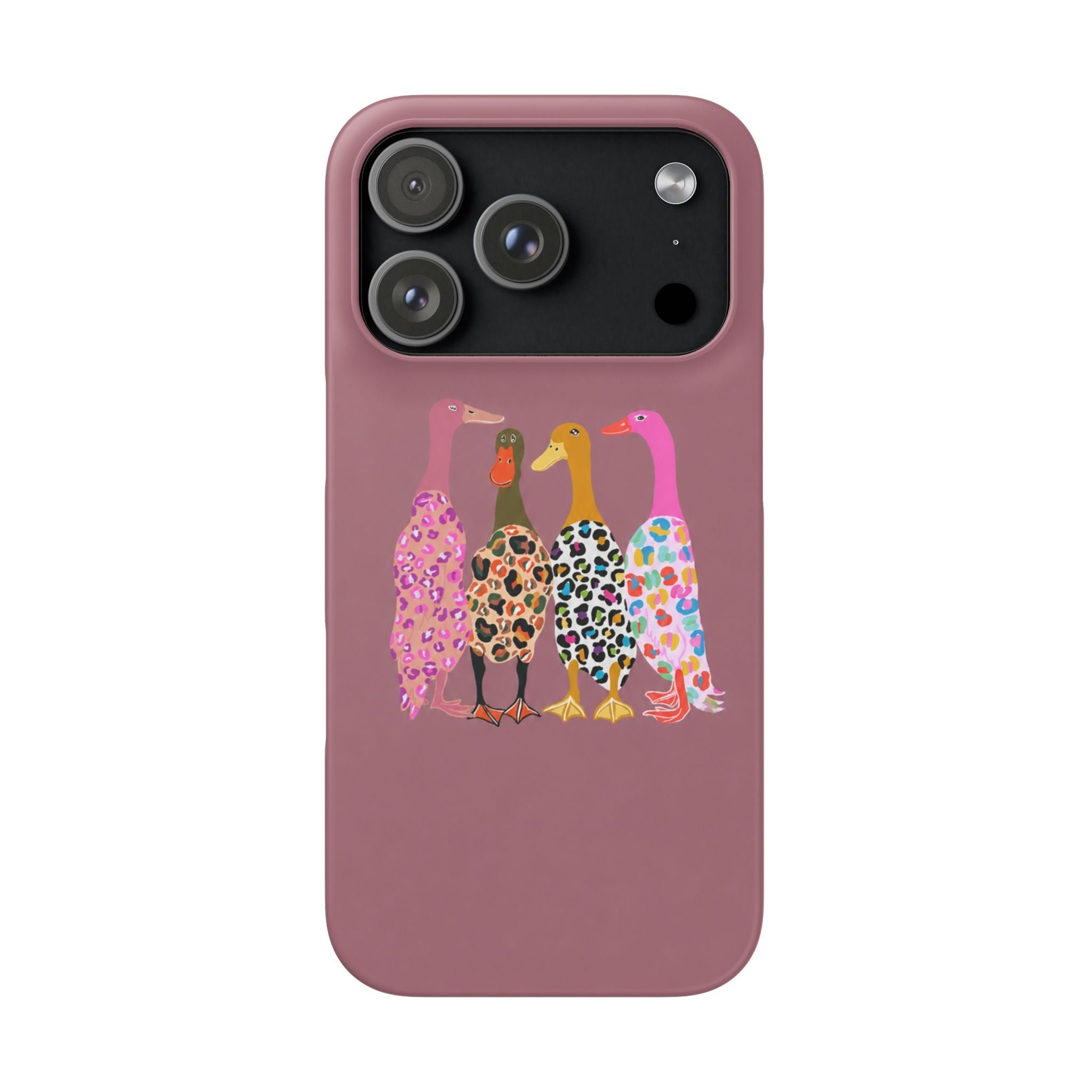 Colorful Leopard Ducks Phone Case