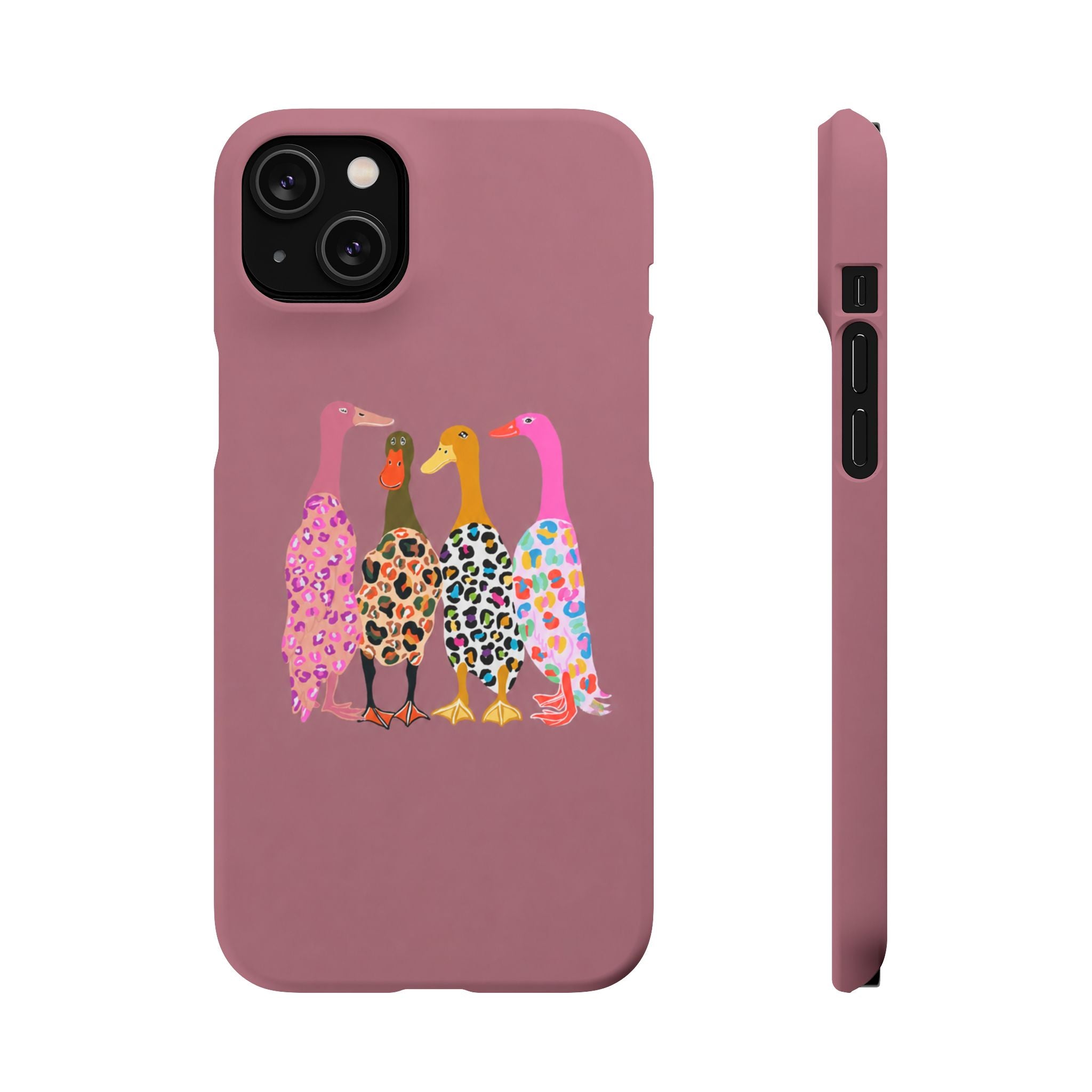 Colorful Leopard Ducks Phone Case