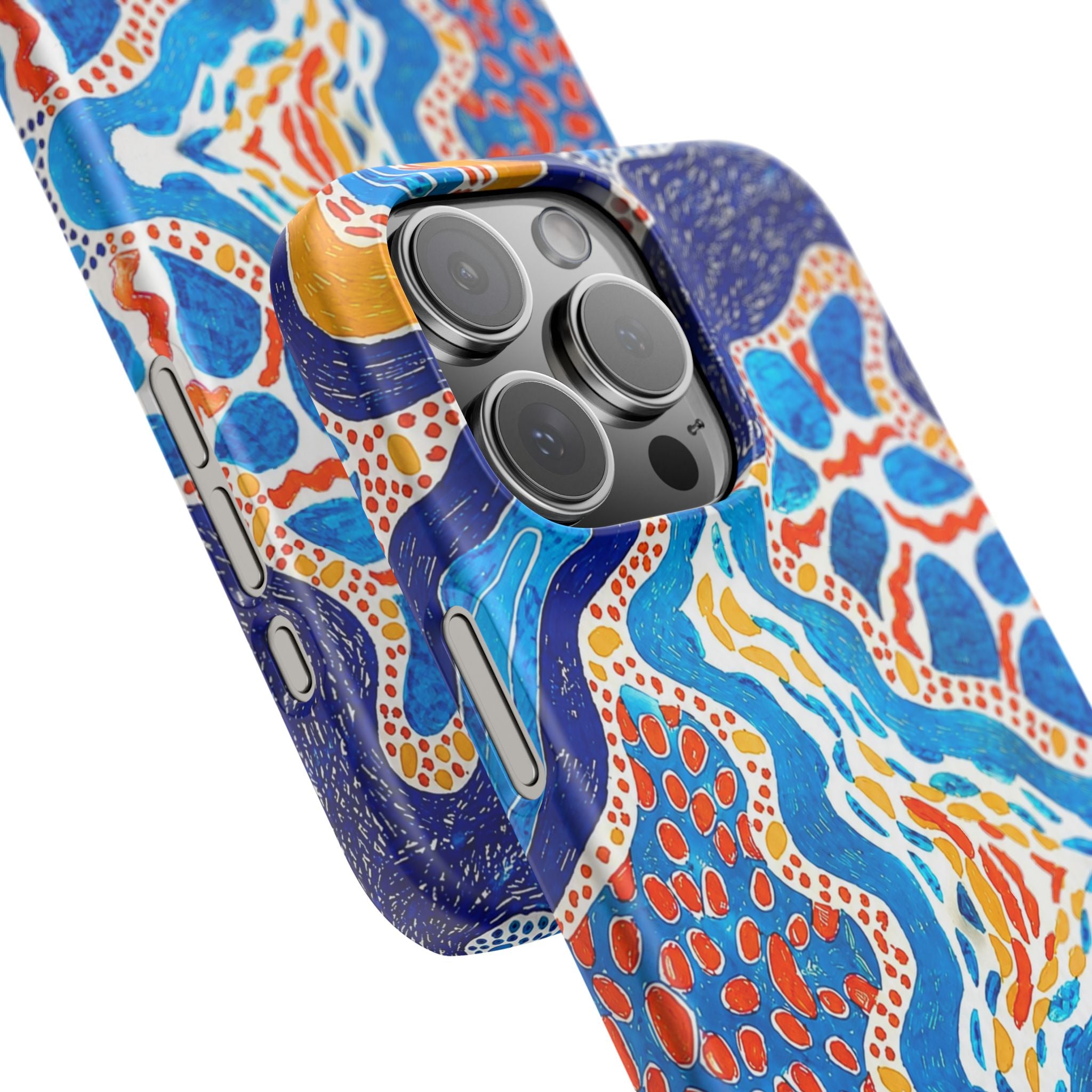 Abstract Blue Pattern Phone Case