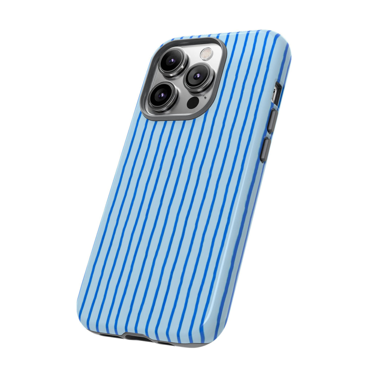 Blue Wavy Lines Phone Case