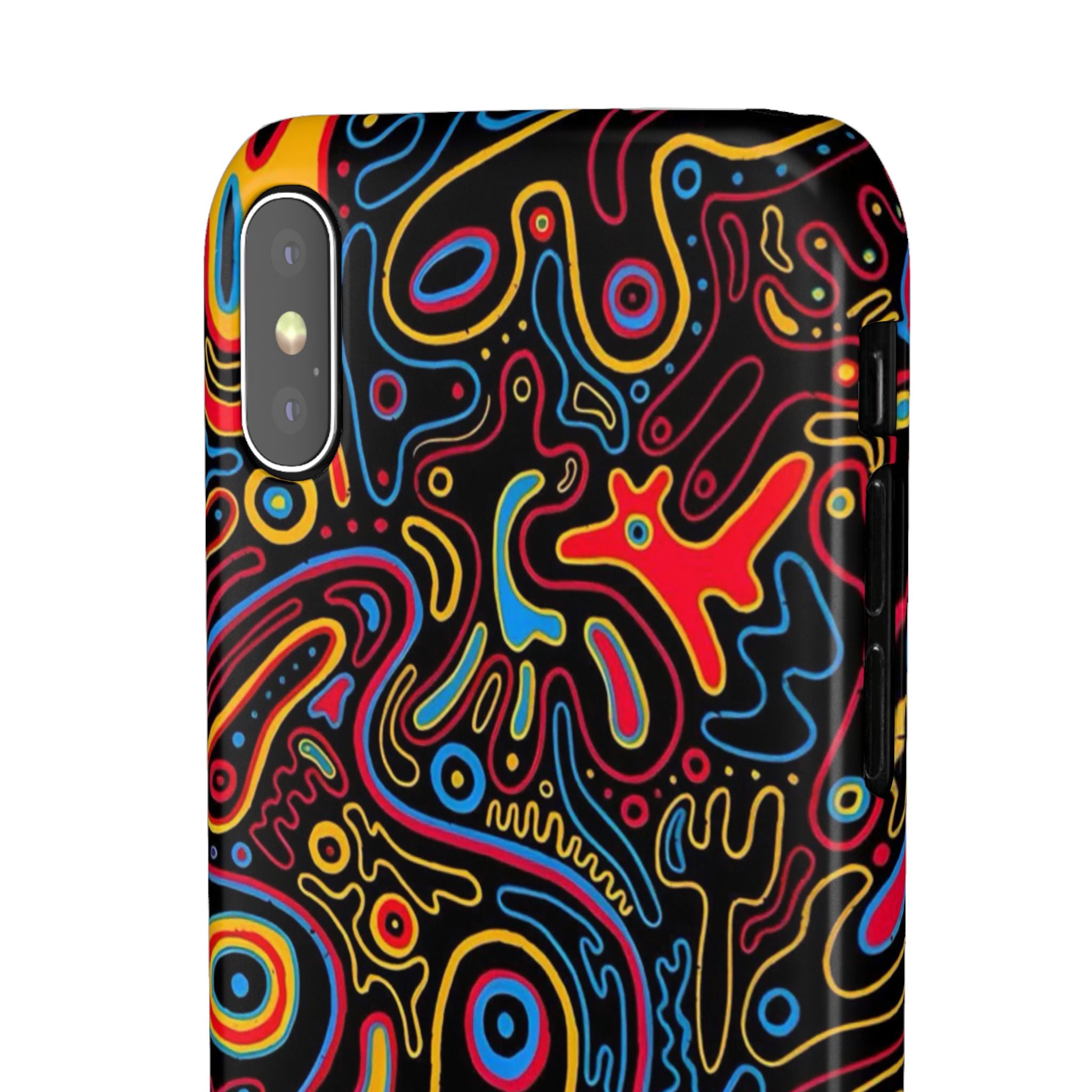 Neon Maze Phone Case