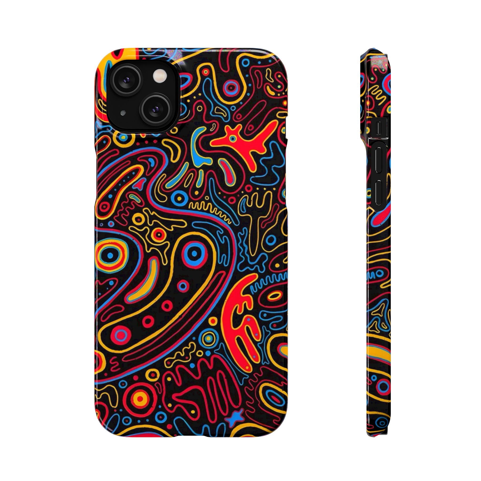 Neon Maze Phone Case