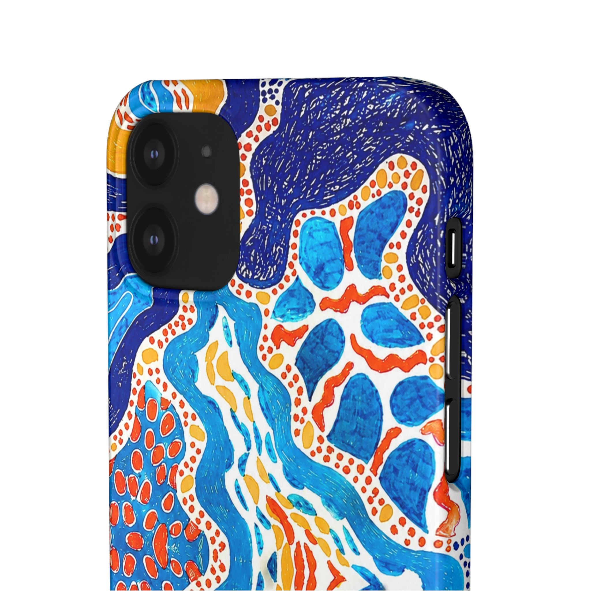 Abstract Blue Pattern Phone Case