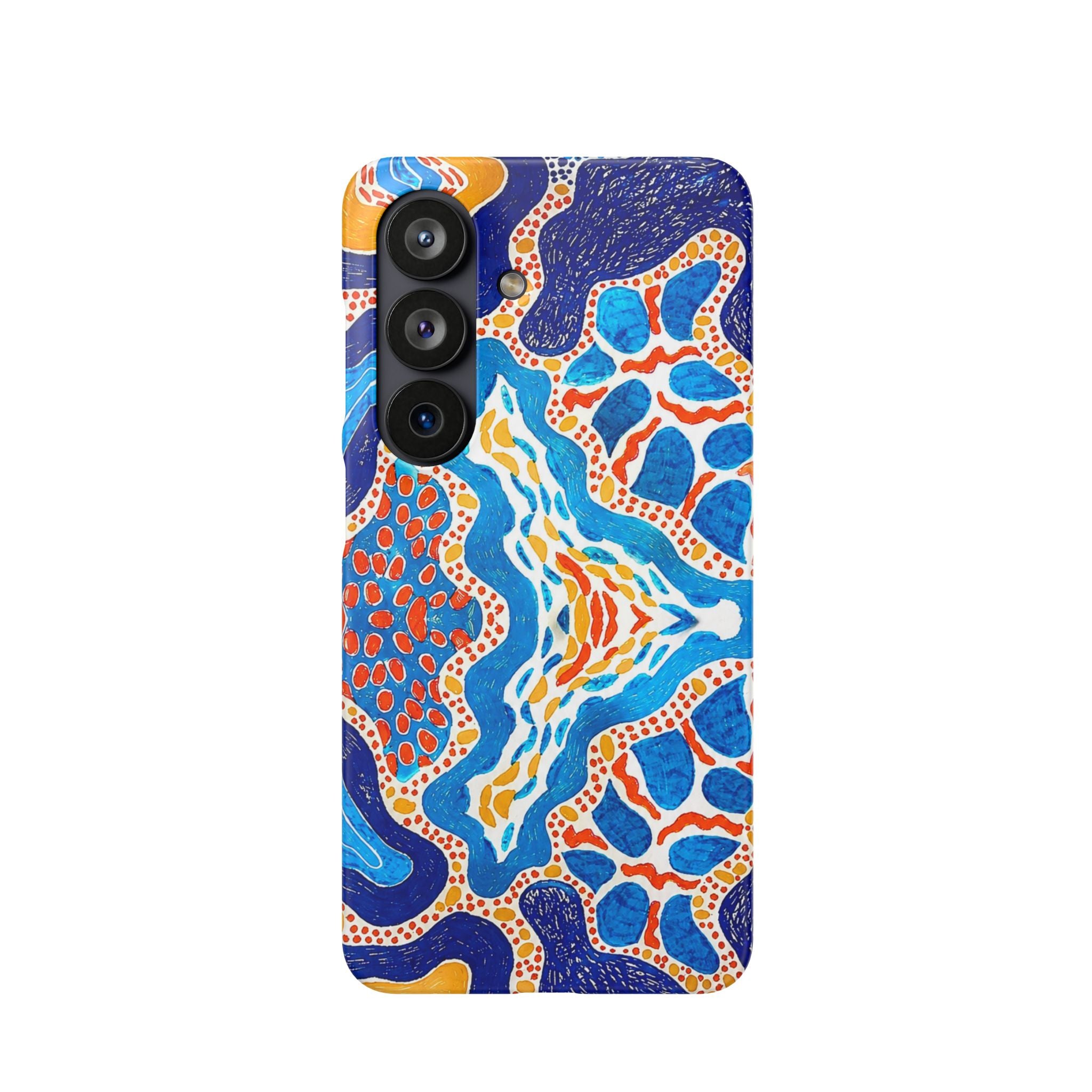 Abstract Blue Pattern Phone Case