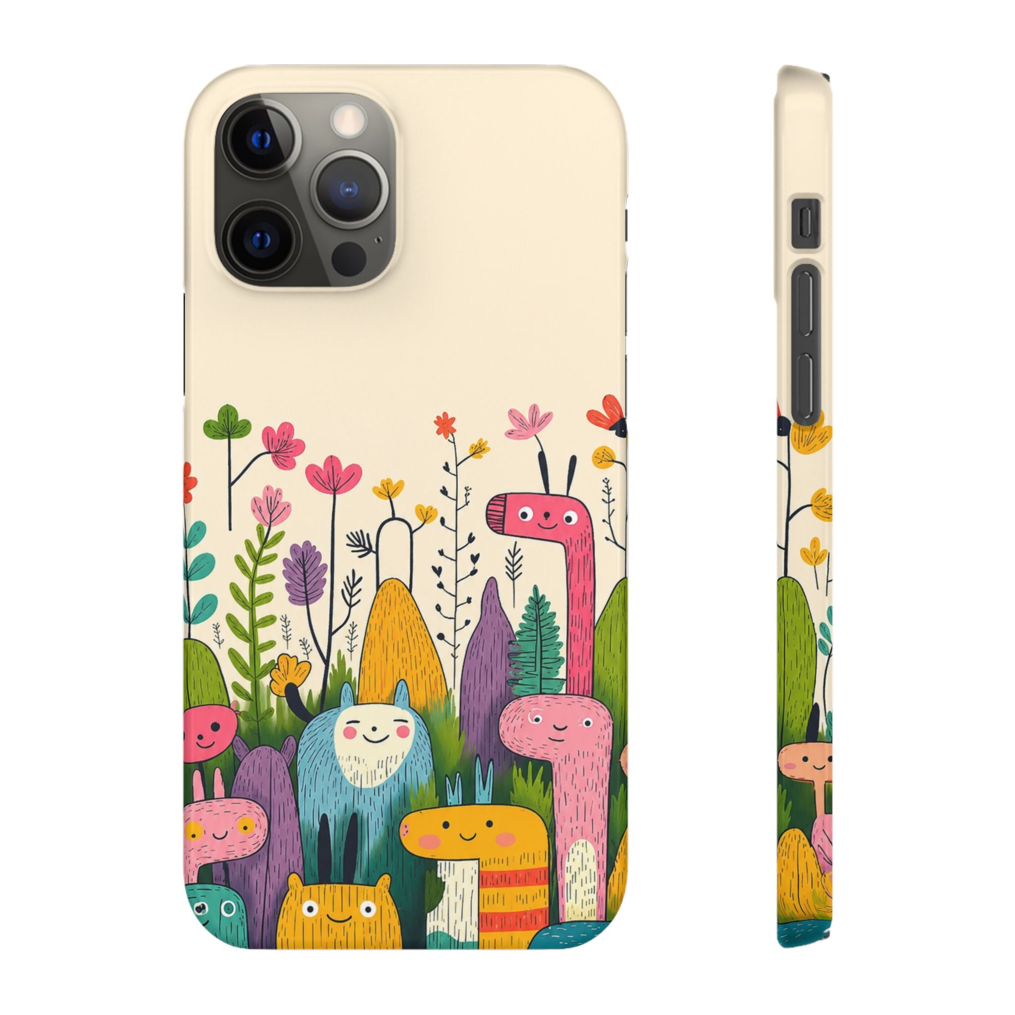 Cute Monster Garden Phone Case