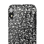 Black and White Skull Pattern Phone Case