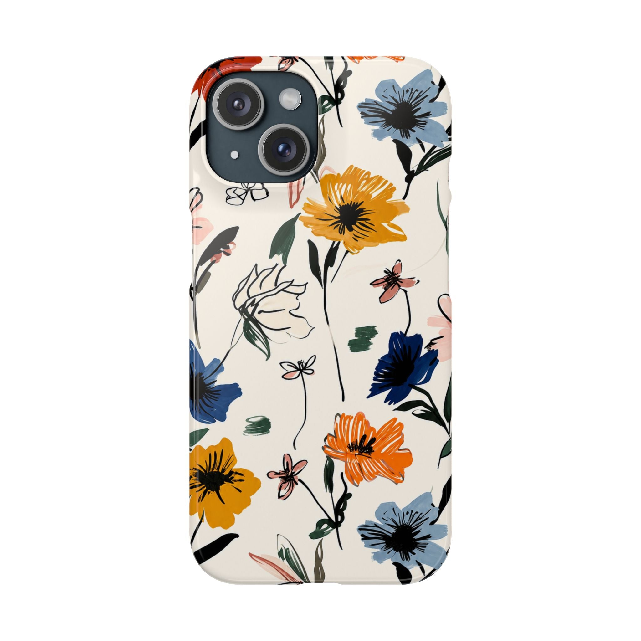 Wildflower Sketch Phone Case