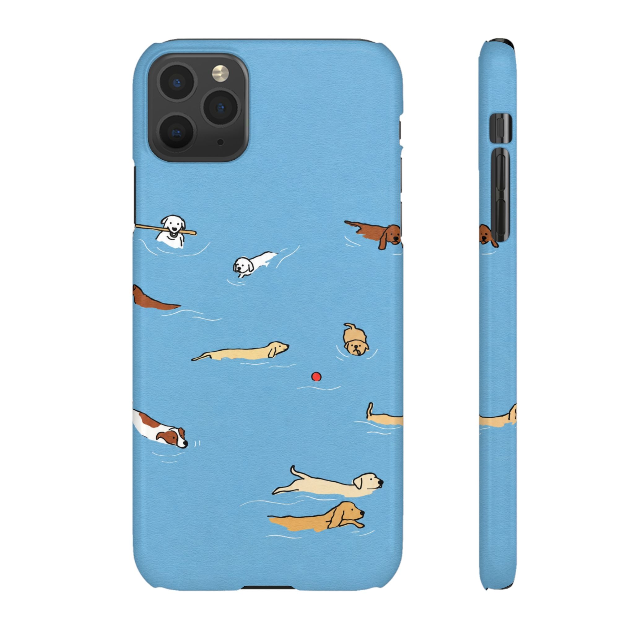 Swimming Dogs Phone Case