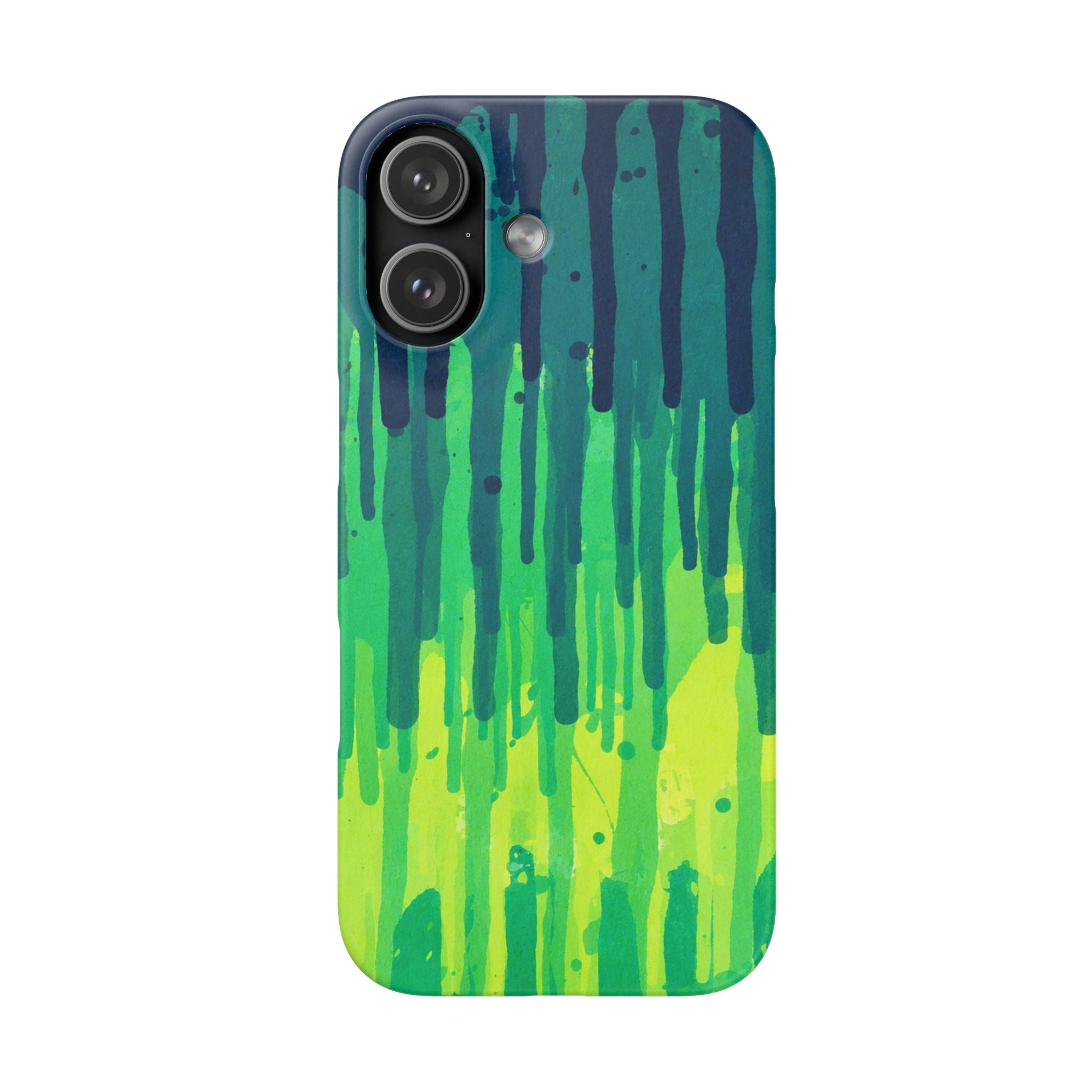Liquid Emerald – Abstract Drip Phone Case