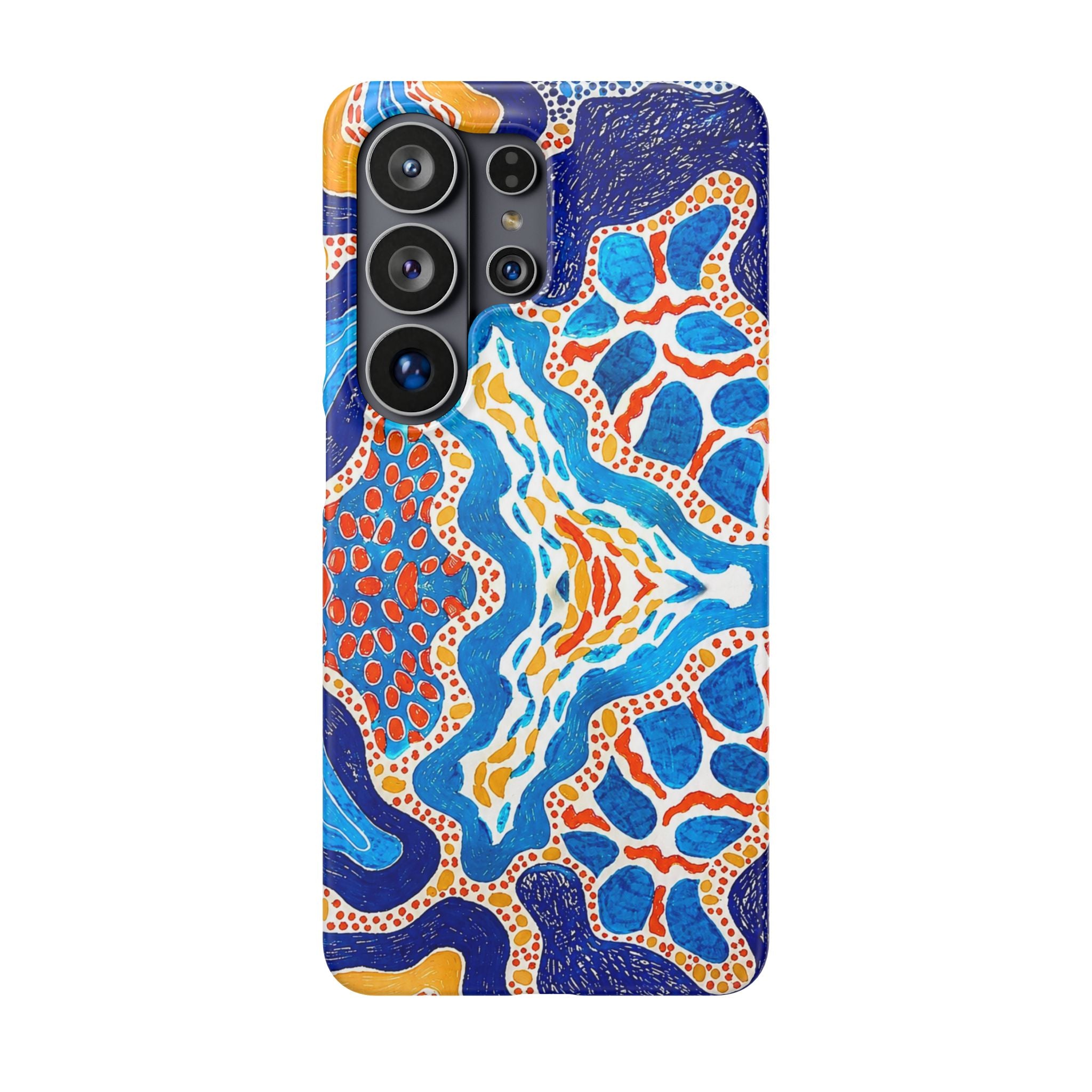 Abstract Blue Pattern Phone Case
