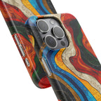 Abstract Topographic Waves Phone Case