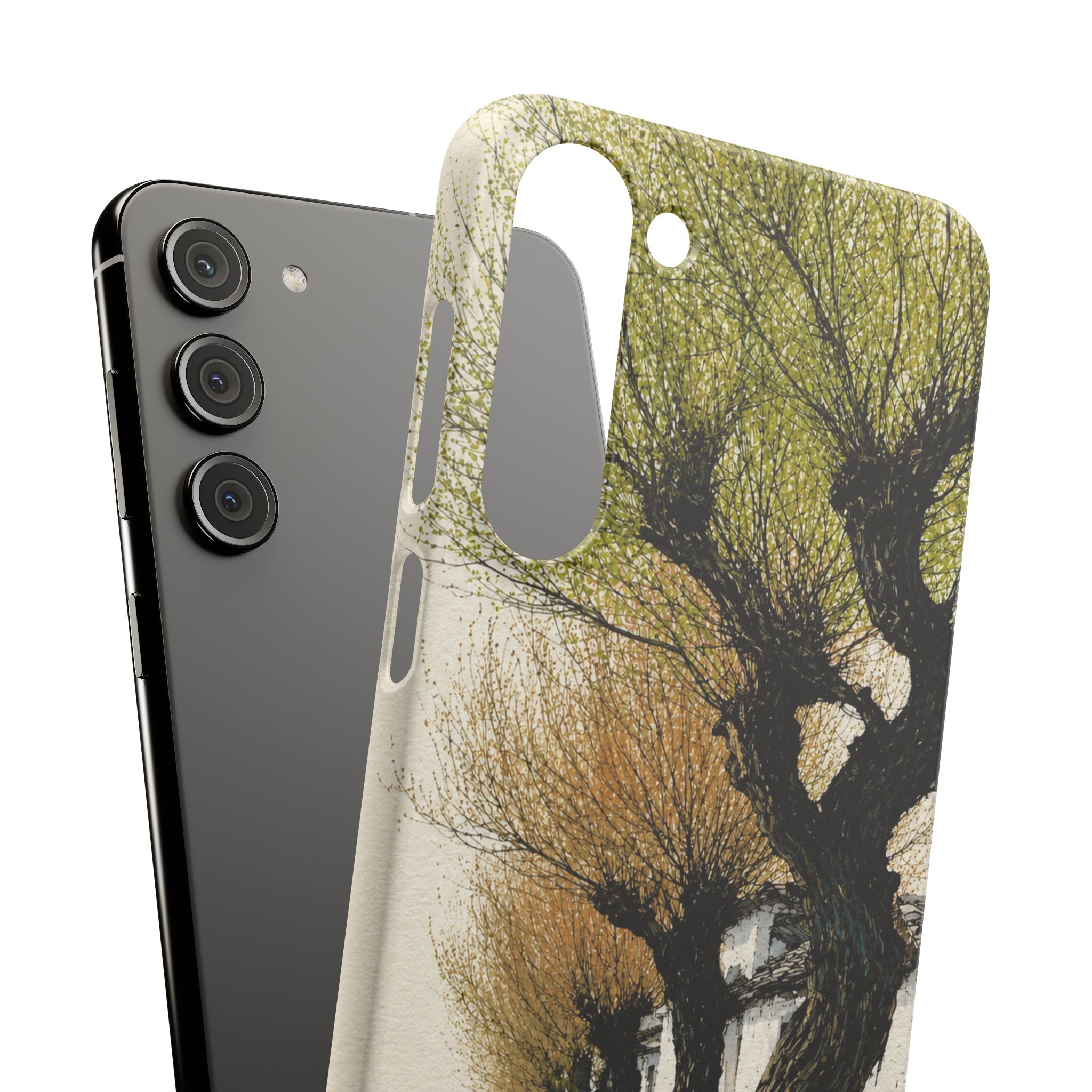 Serene Willow Landscape Phone Case