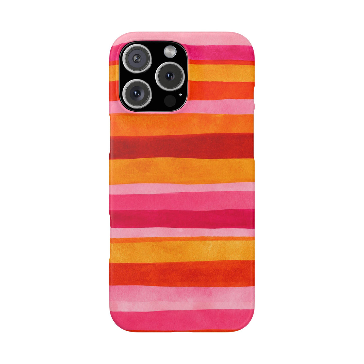Pink Sunset Watercolor Stripes