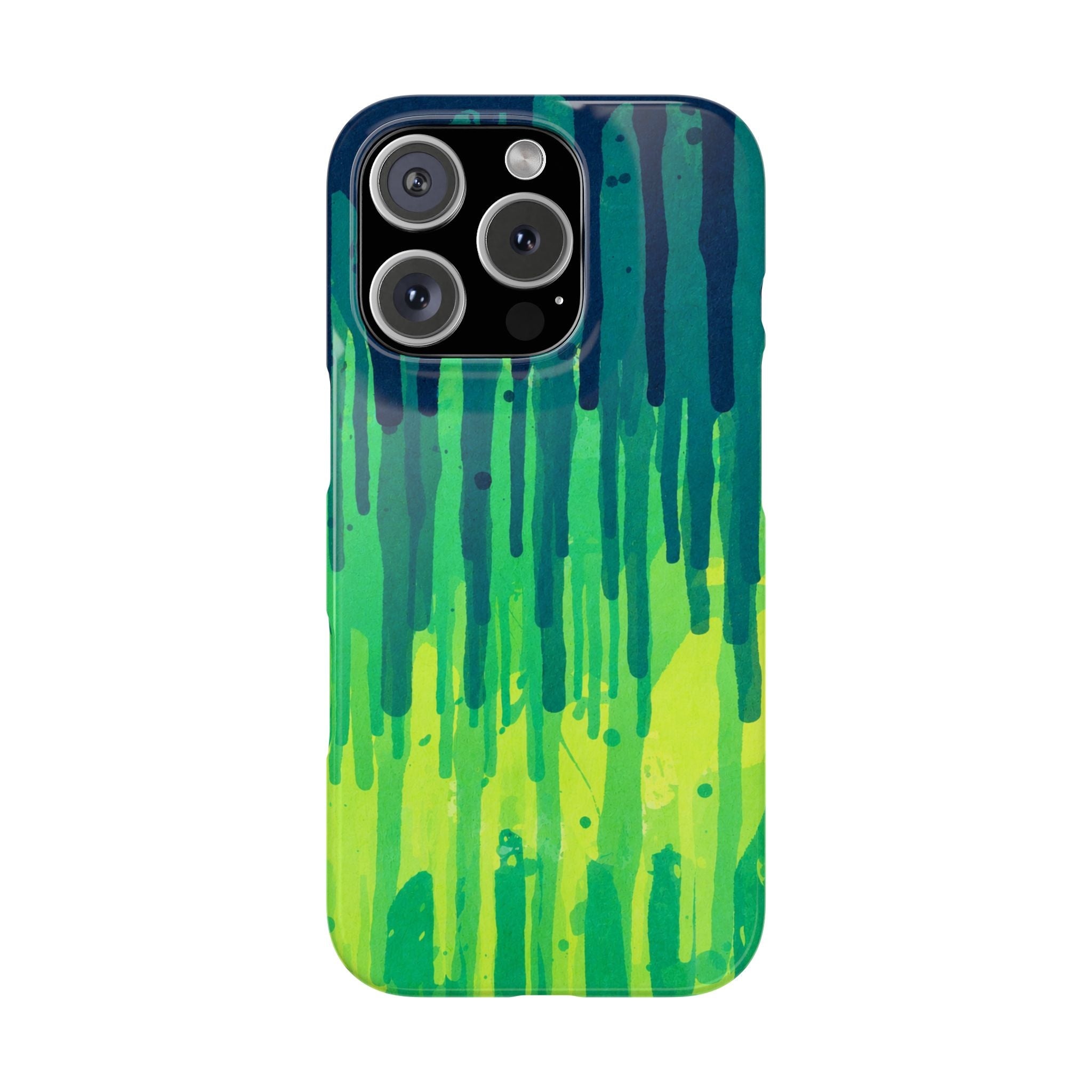 Liquid Emerald – Abstract Drip Phone Case