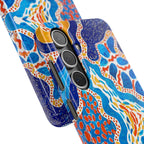 Abstract Blue Pattern Phone Case