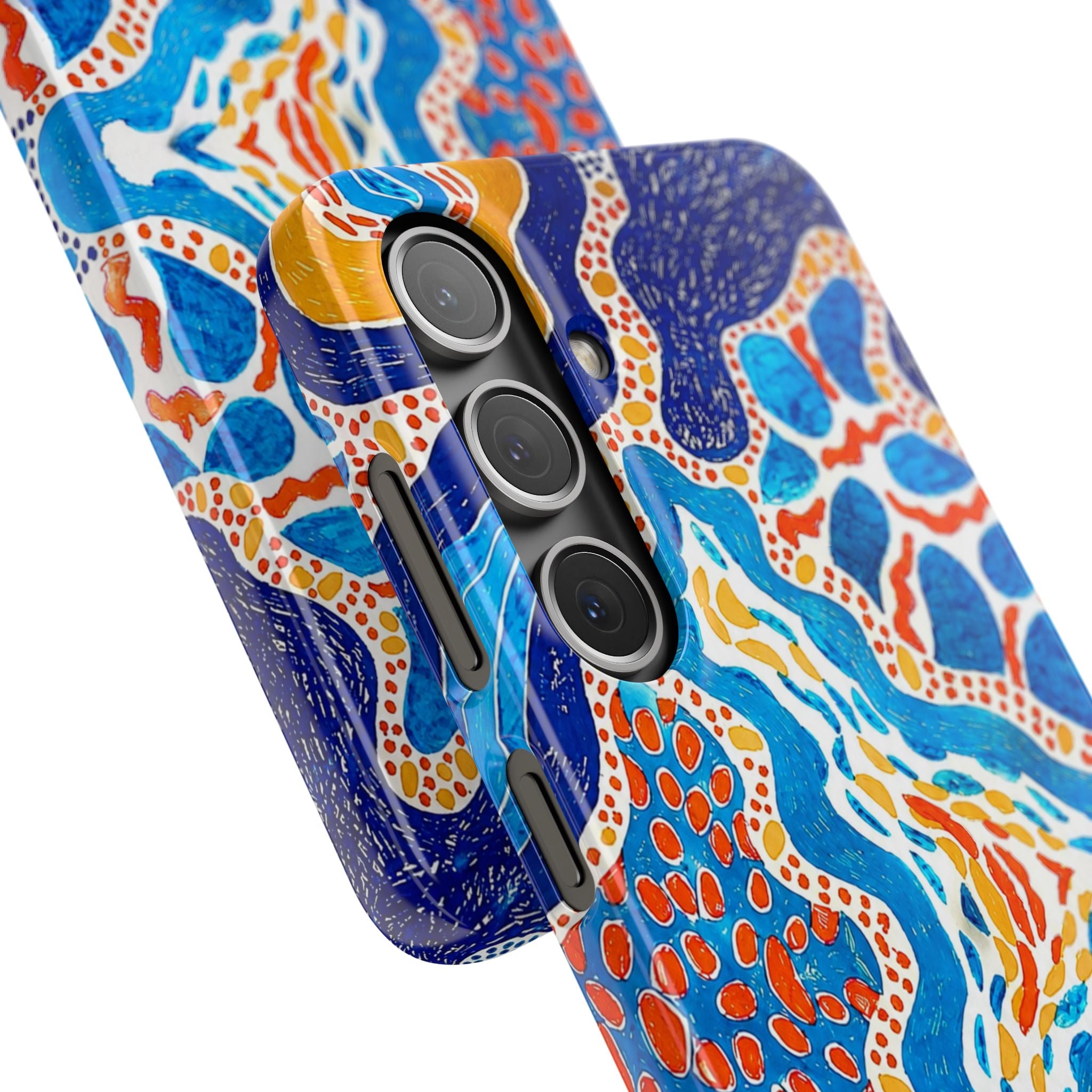Abstract Blue Pattern Phone Case