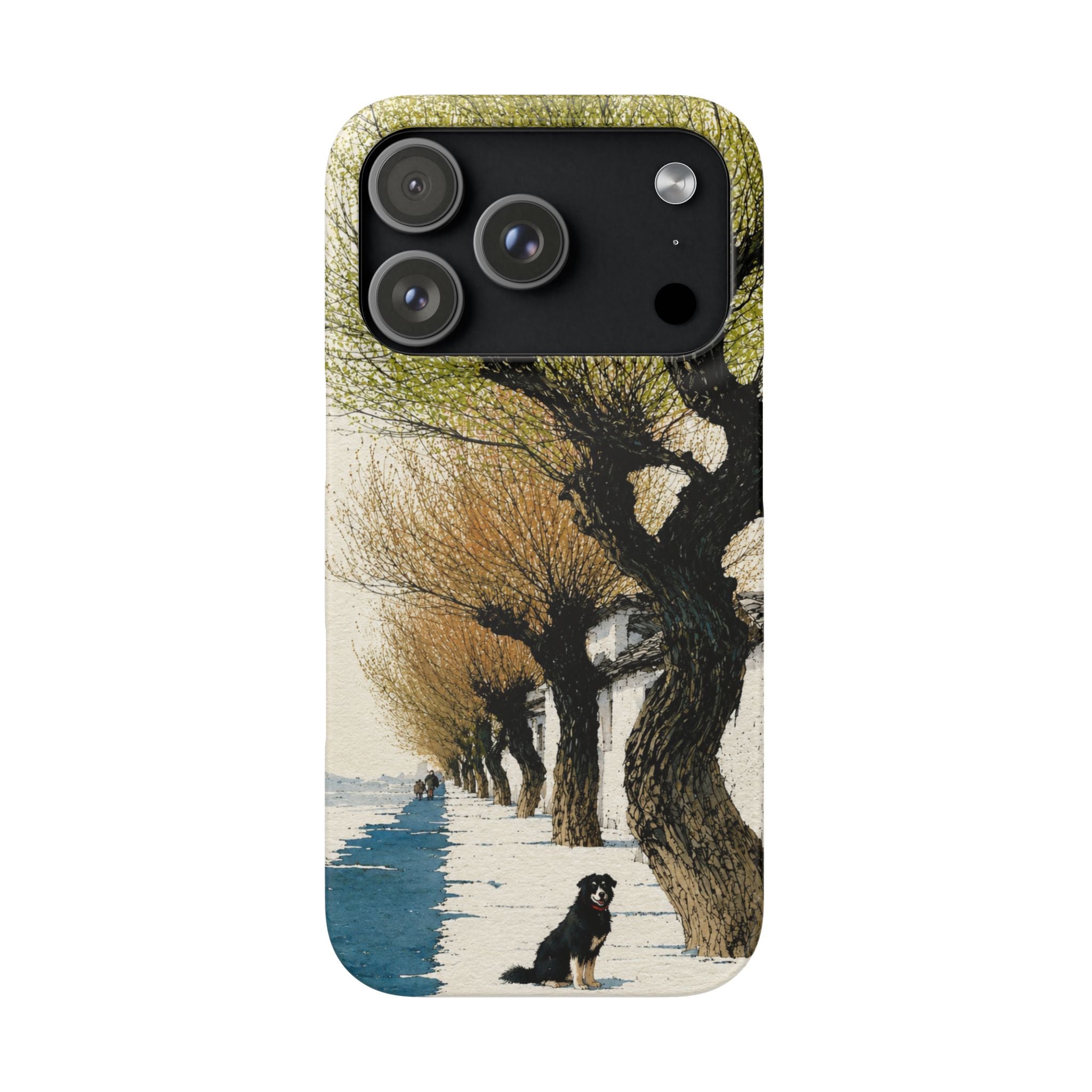 Serene Willow Landscape Phone Case
