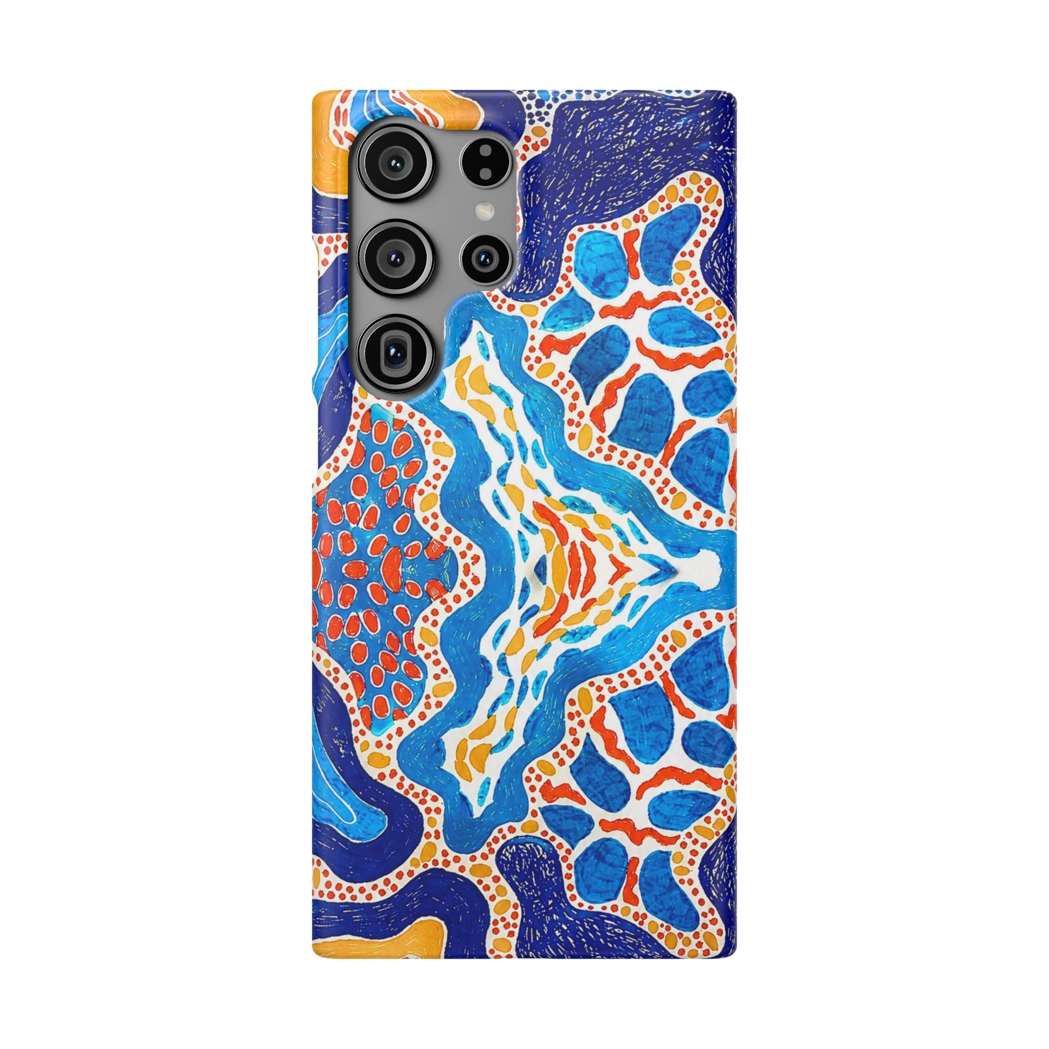 Abstract Blue Pattern Phone Case