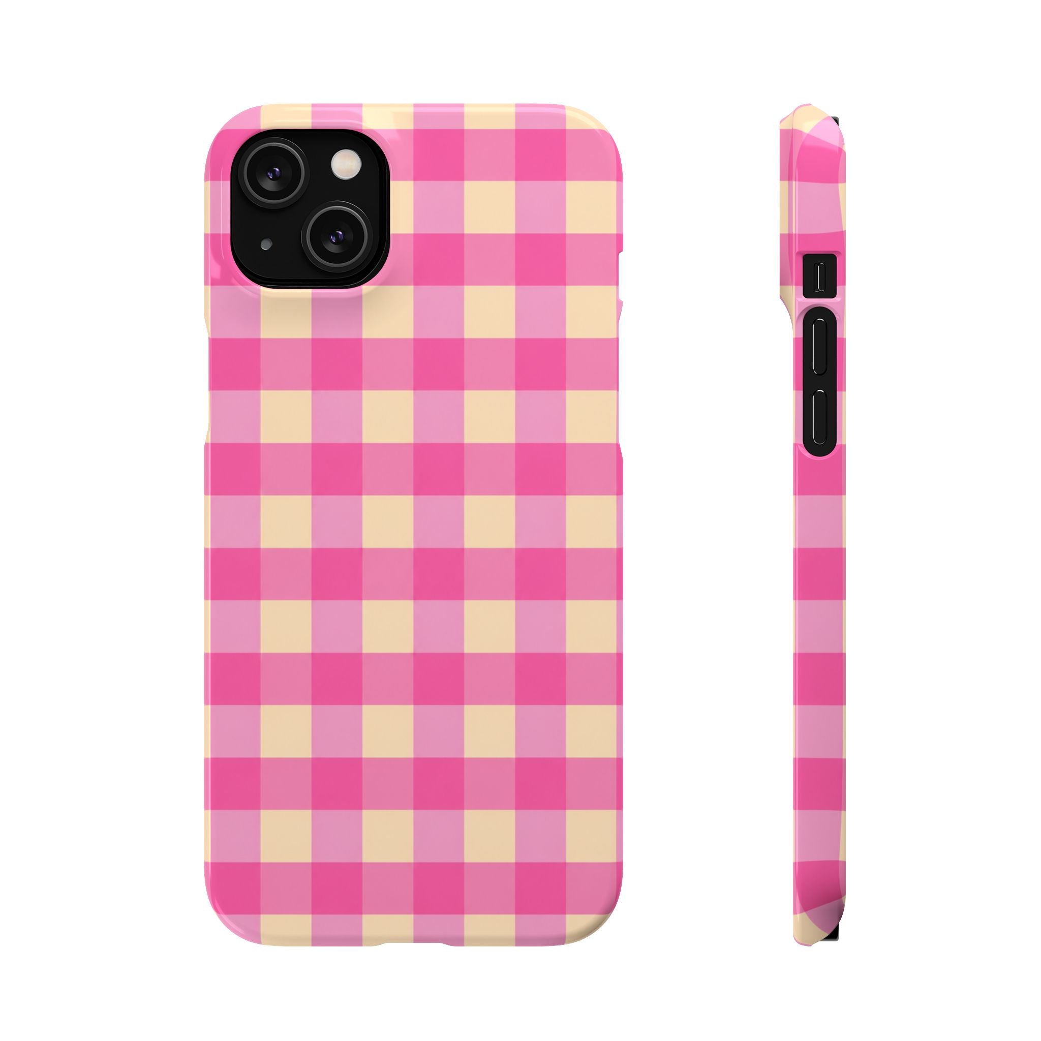 Pink Gingham Phone Case