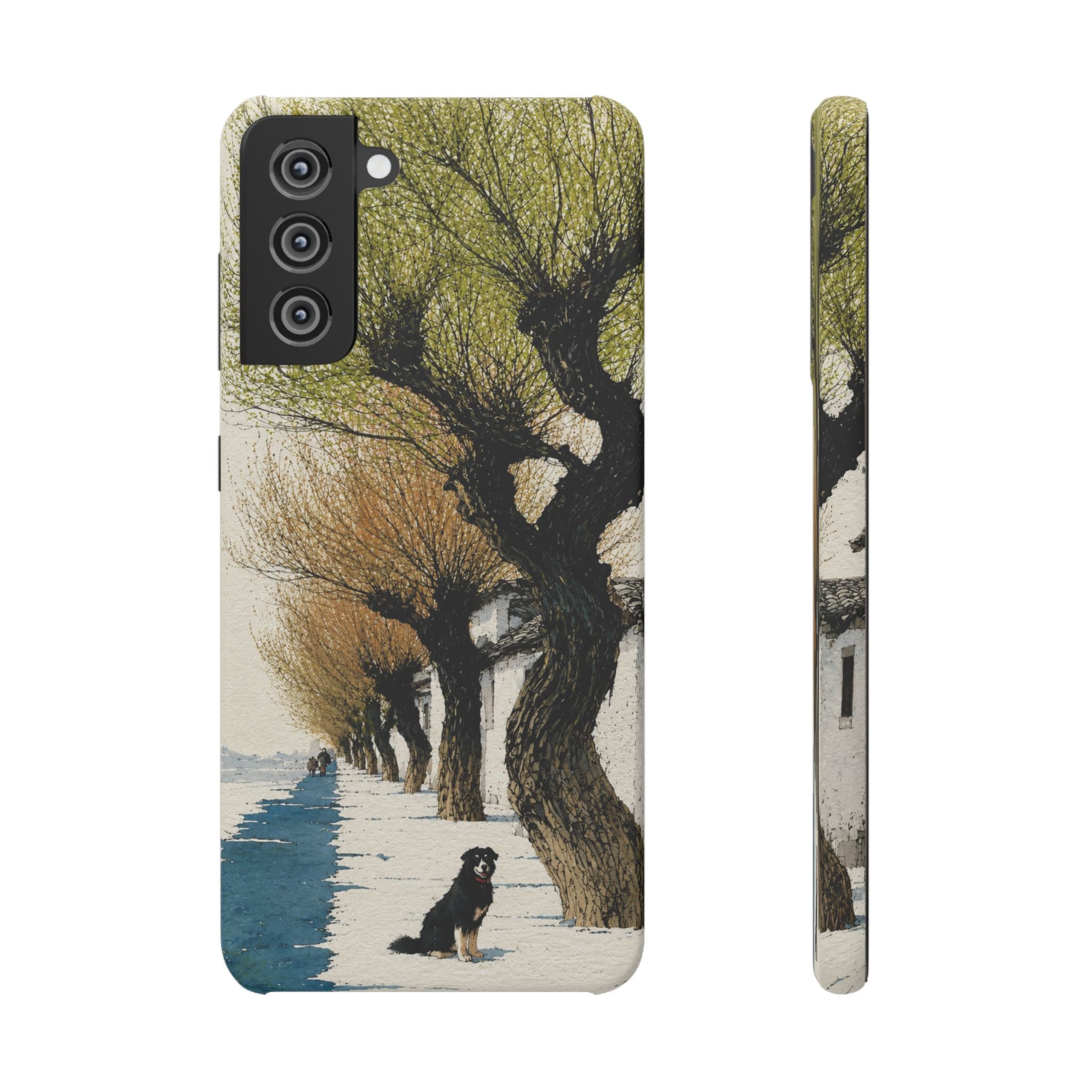Serene Willow Landscape Phone Case