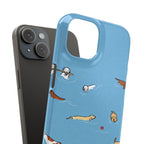 Swimming Dogs Phone Case