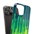 Liquid Emerald – Abstract Drip Phone Case